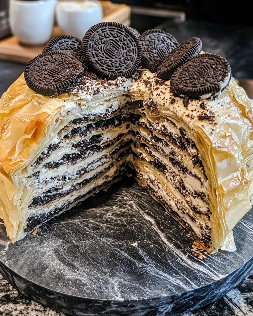 Oreo Croissant Cake: A Decadent, Layered Delight