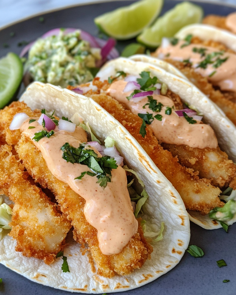 Fried Fish Tacos with Homemade Tartar Sauce: A Crispy Coastal Delight