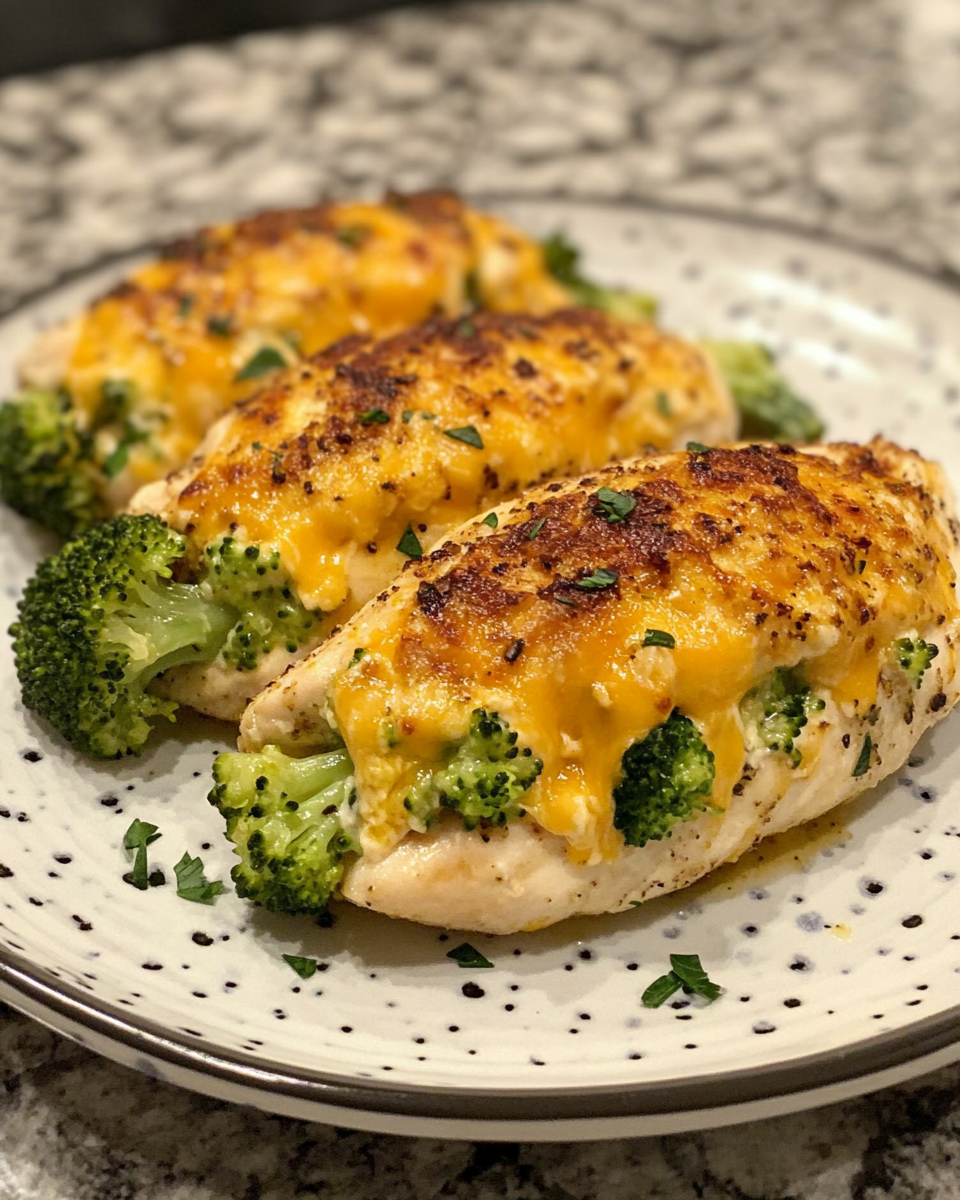 Broccoli Cheese Stuffed Chicken Breast