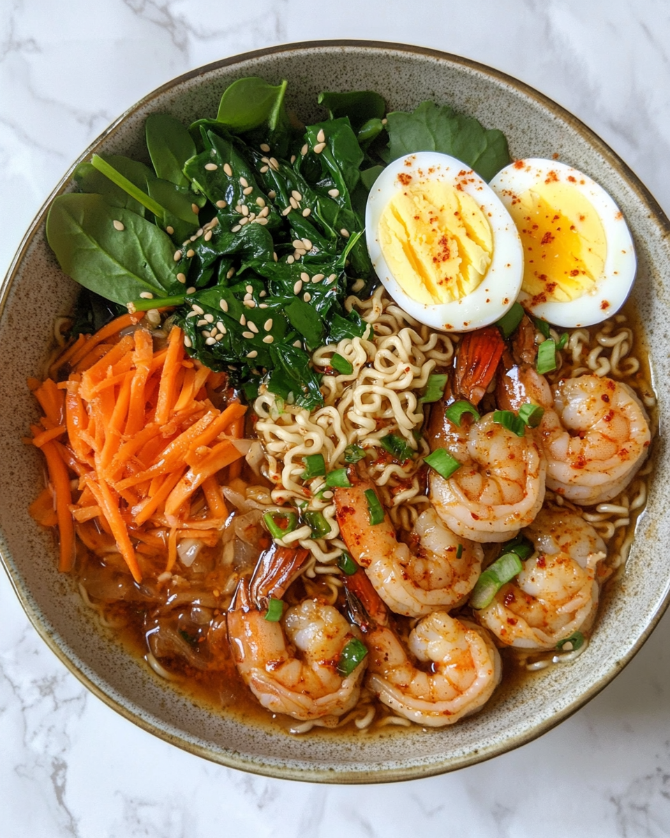 Spicy Shrimp Ramen Bowl: A Fiery, Flavorful Feast