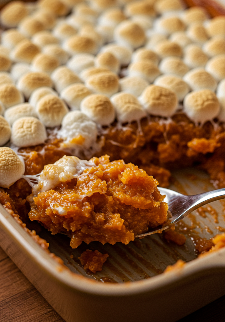 Sweet Potato Casserole with Marshmallows