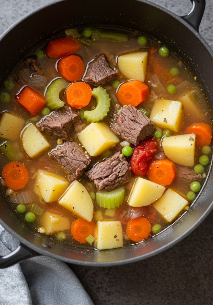 Old-Fashioned Vegetable Beef Soup