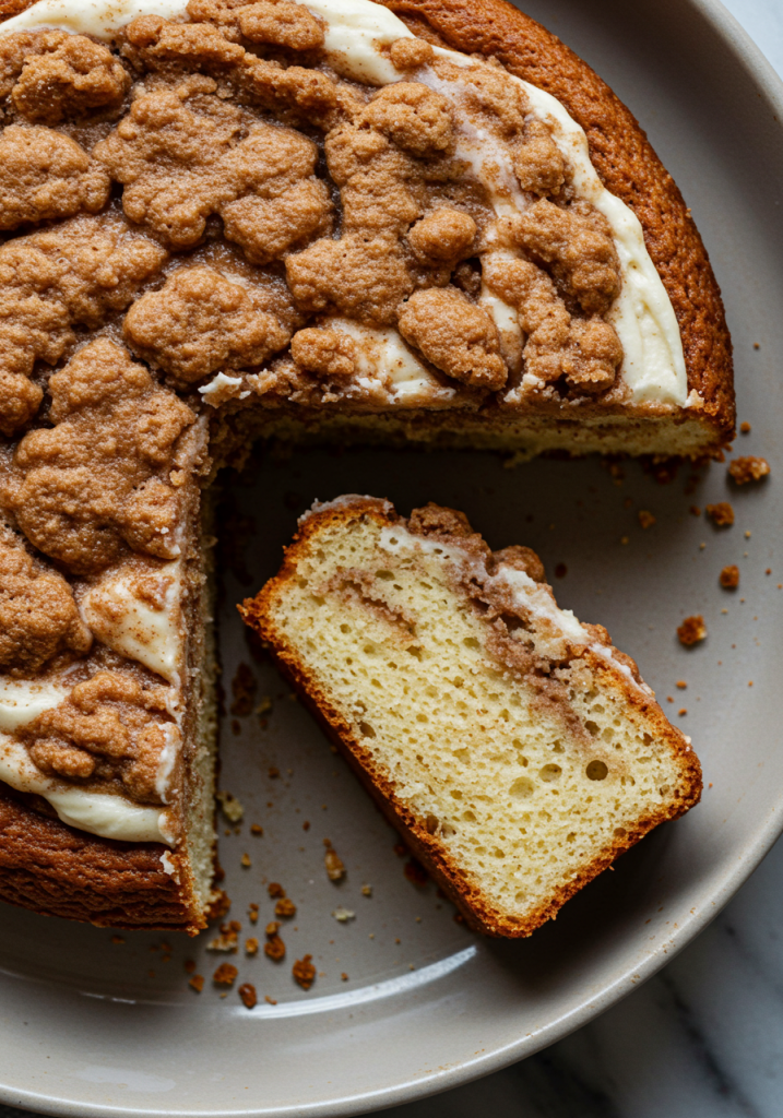 Cinnamon Sour Cream Coffee Cake