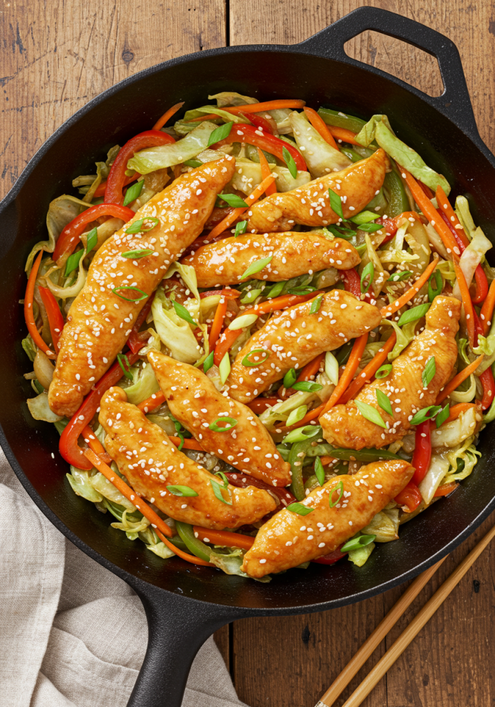 Chicken Cabbage Stir-Fry