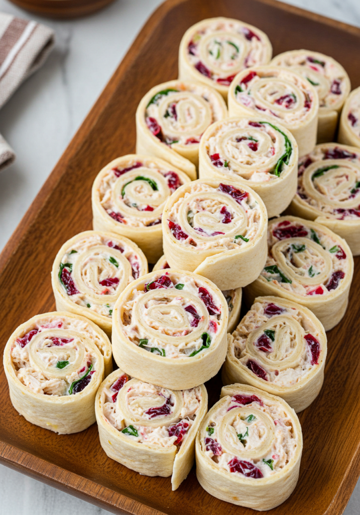 Chicken Cranberry Pinwheels