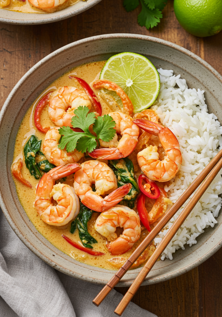 Easy Thai Coconut Shrimp Curry