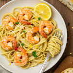 Garlic Butter Shrimp Scampi Linguine