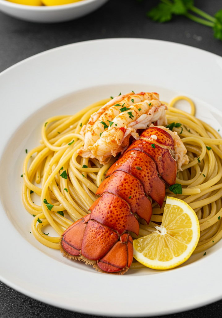 Luxurious Lobster Scampi with Linguine