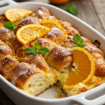 Orange Croissant Breakfast Bake