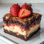 Strawberry Cheesecake Brownie