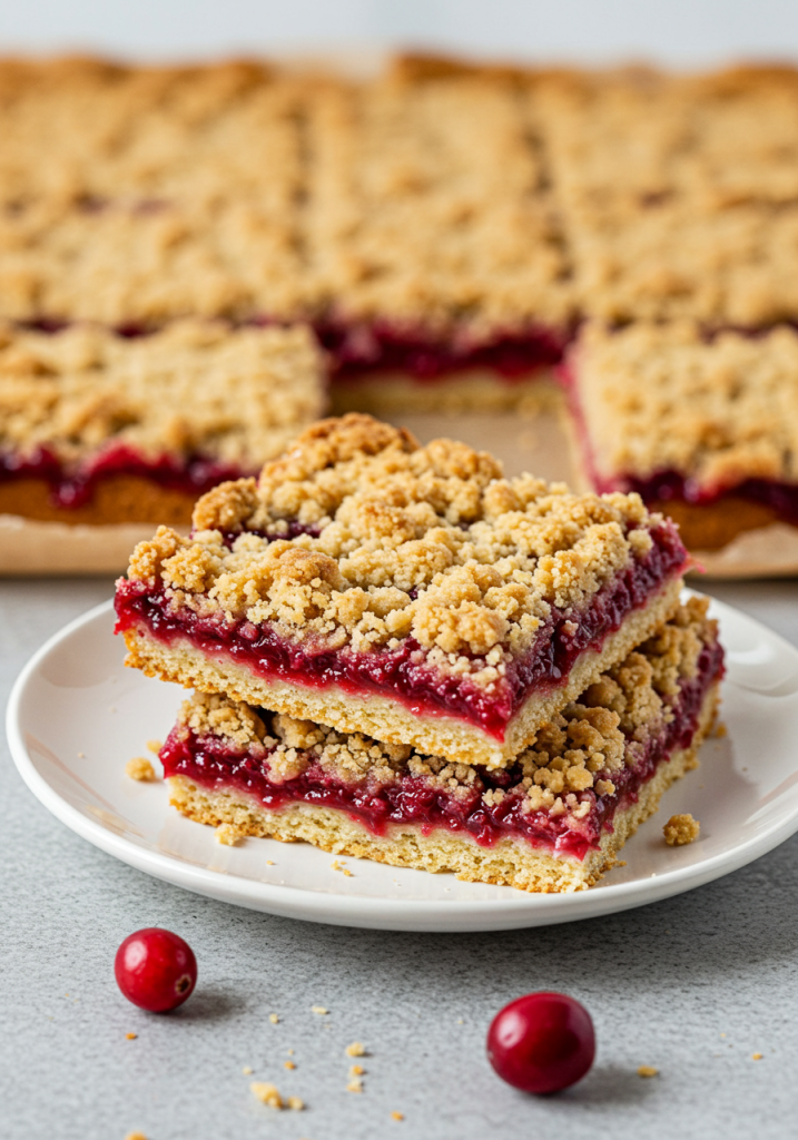 Cranberry Crumble Bars