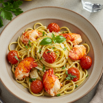 Buttered Lobster Pasta with Cherry Tomatoes