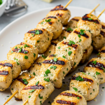 Garlic Parmesan Chicken Skewers
