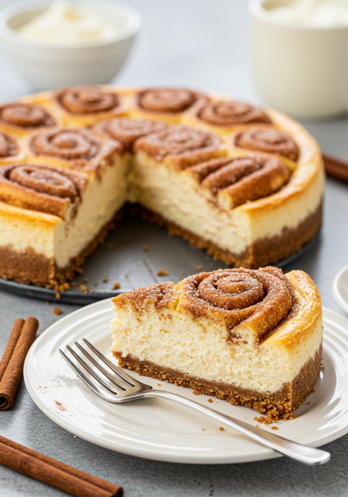 Cinnamon Roll Cheesecake