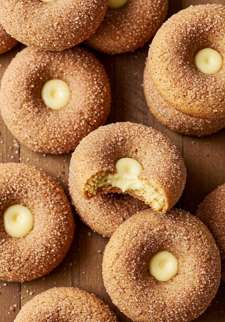 Cinnamon Kissed Cheesecake Donut Cookies
