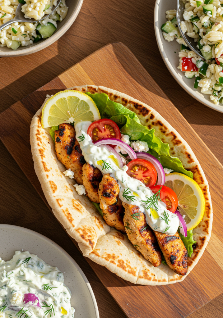 Greek Chicken Gyros