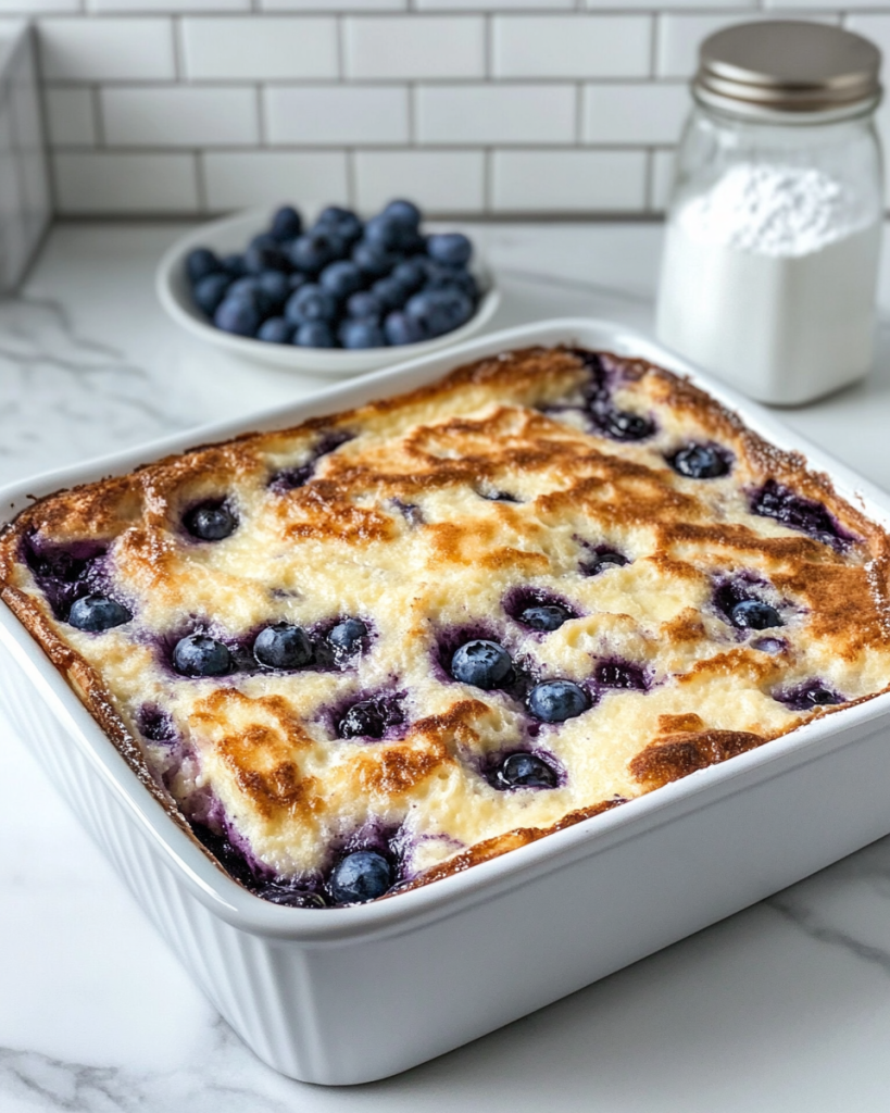 Blueberry Buttermilk Pancake Casserole