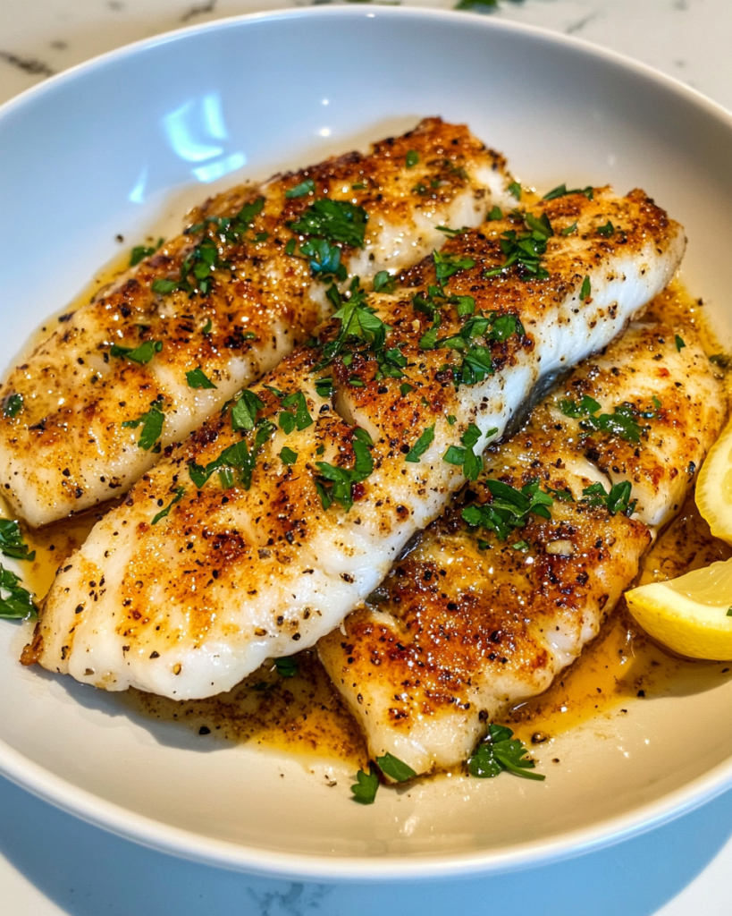 Easy Baked Cod with Brown Butter