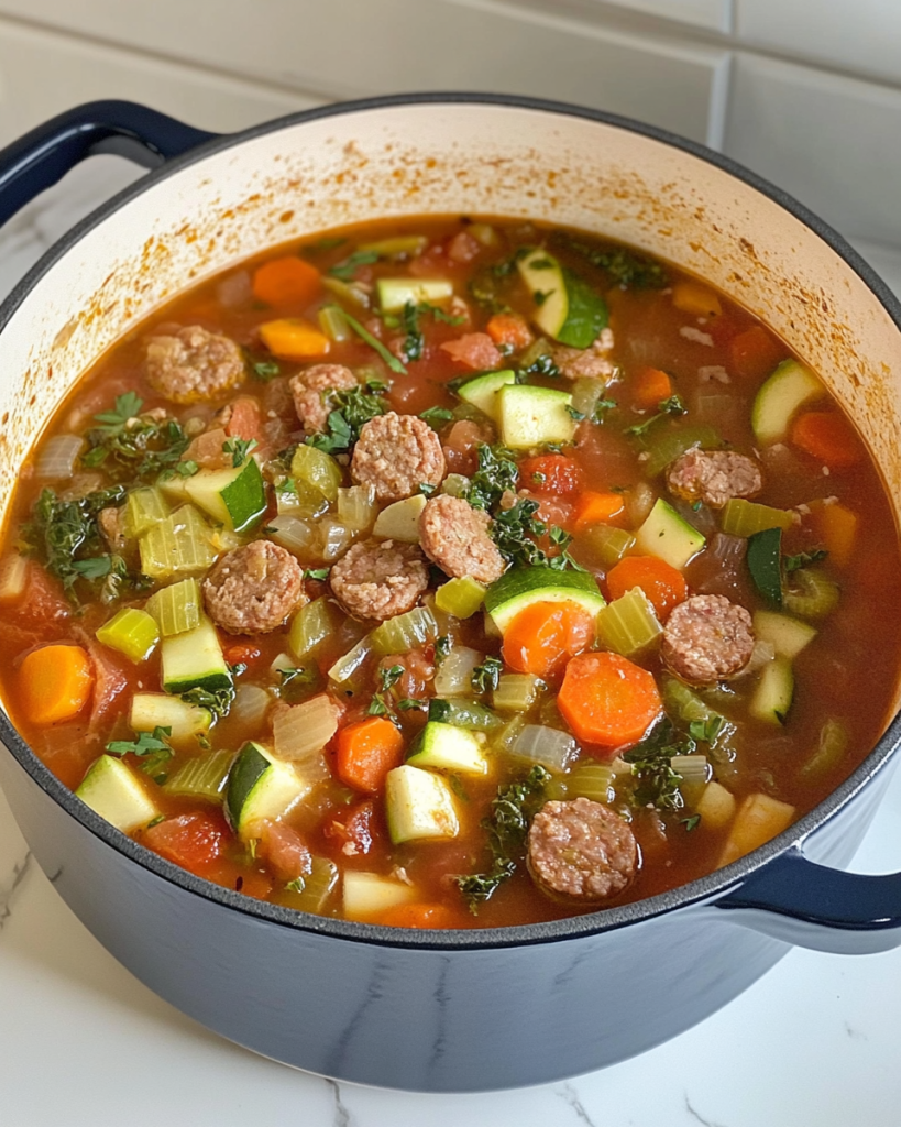 Turkey Sausage and Vegetable Soup