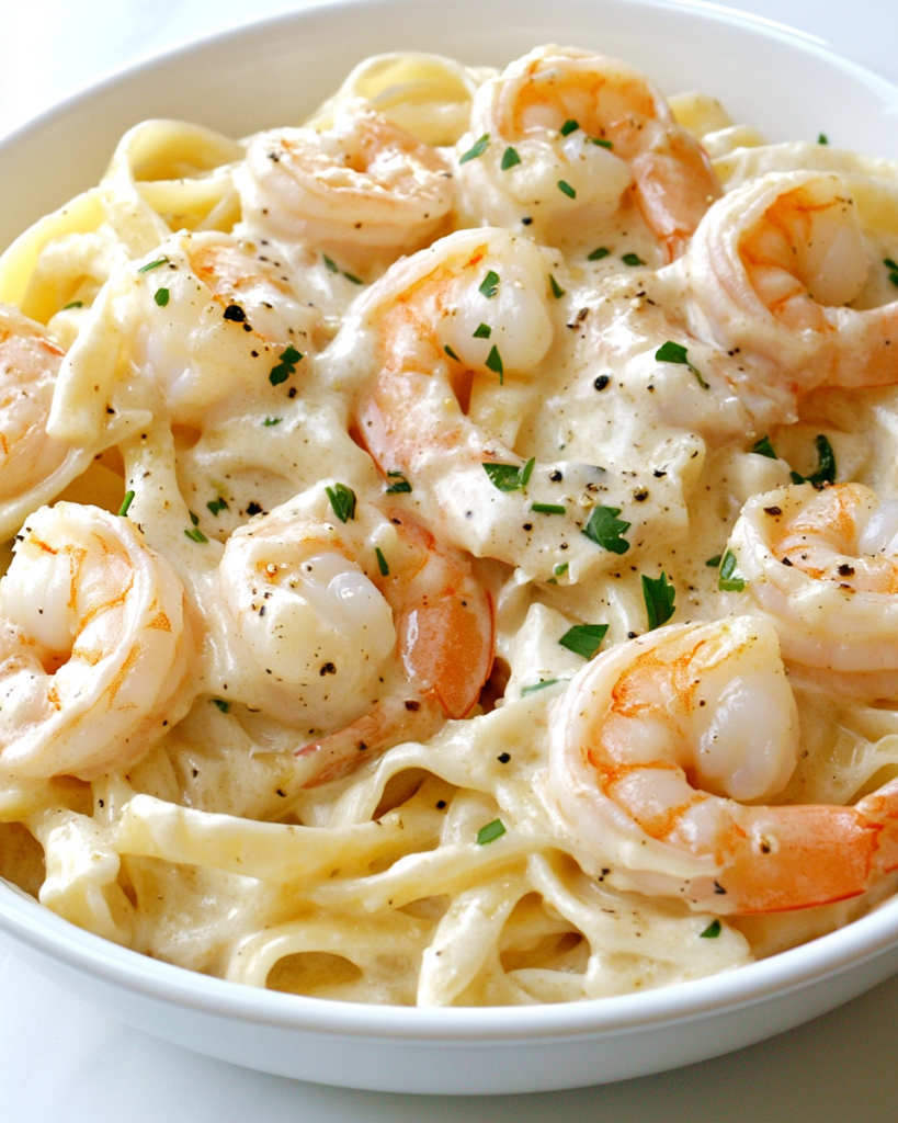 Creamy Shrimp Alfredo Pasta