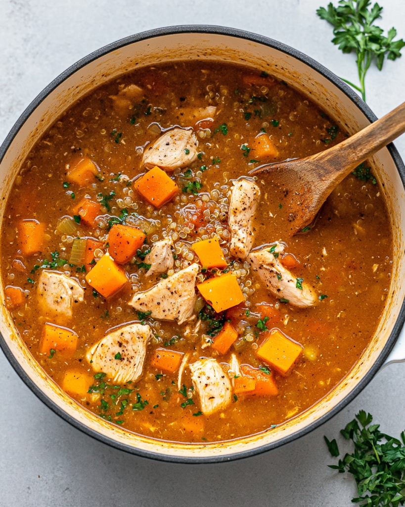 Fall Chicken Stew with Quinoa and Butternut Squash