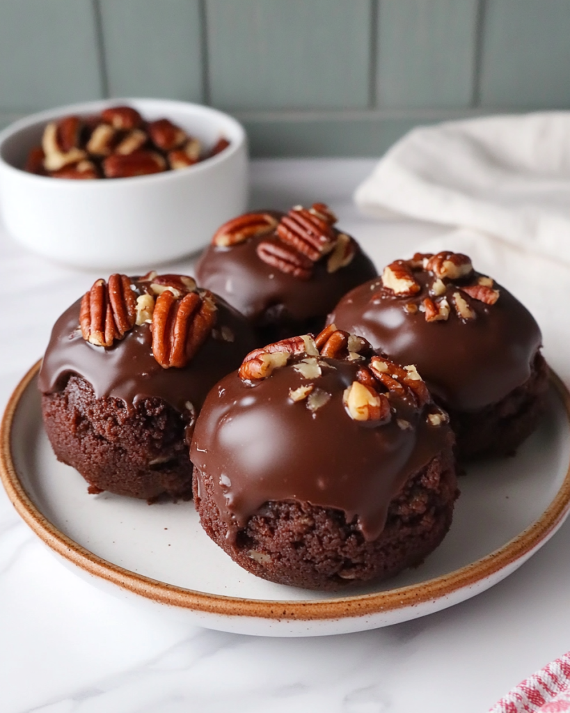 Pecan Pie Brownie Bombs
