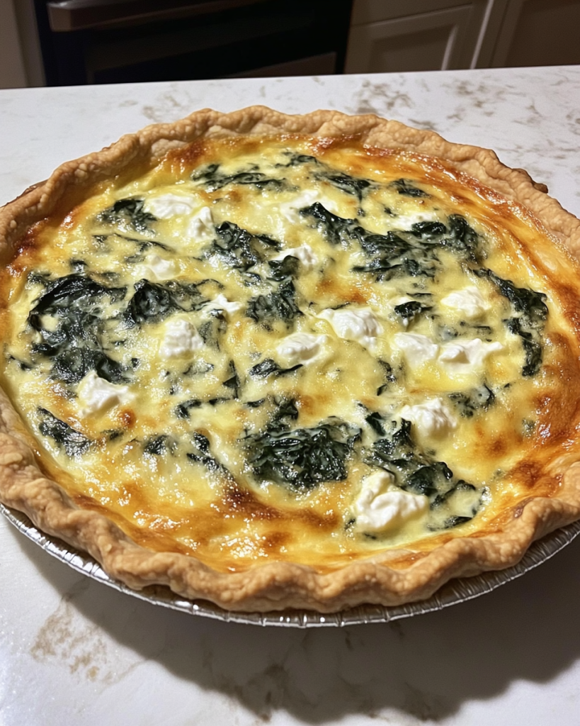 Elegant Ricotta and Spinach Quiche