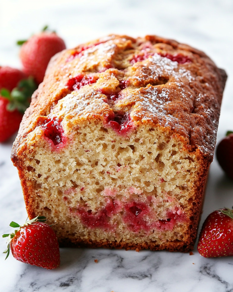Strawberry Bread with Whipped Strawberry Butter