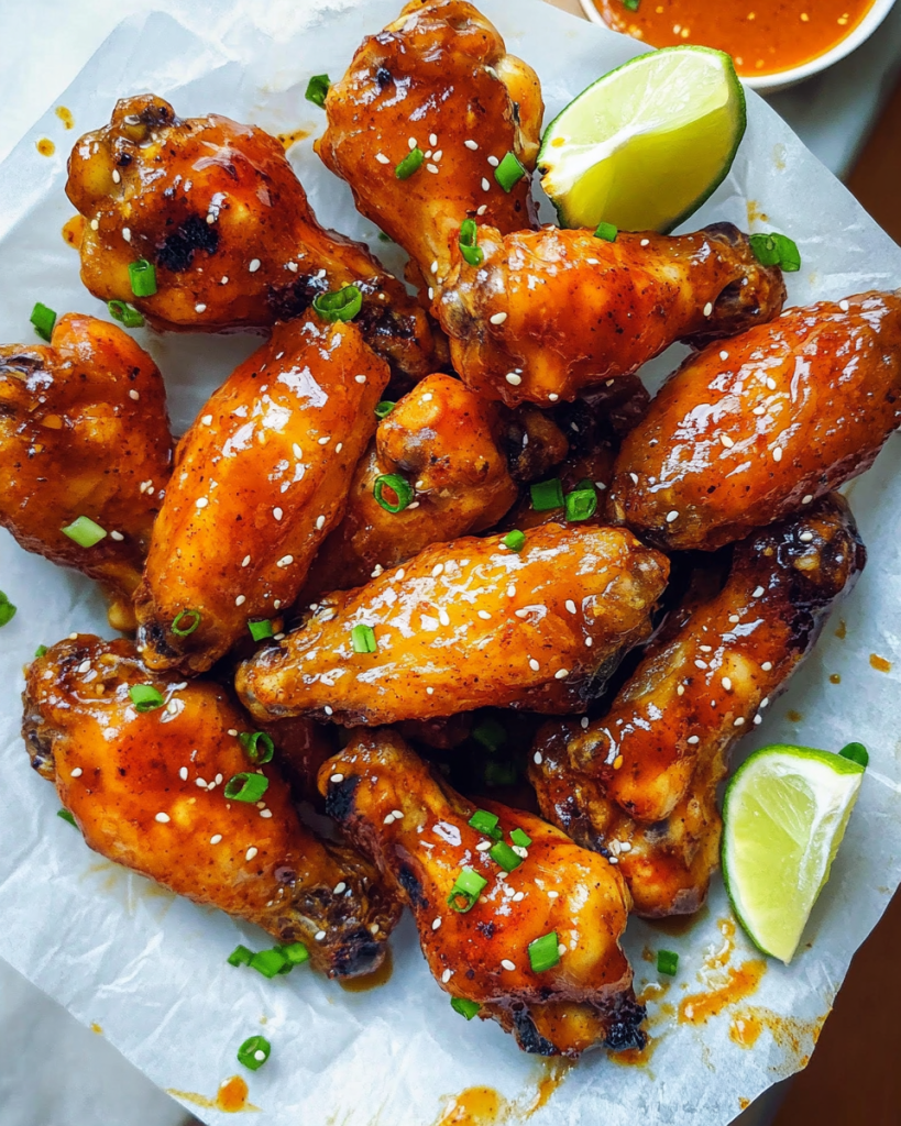 Spicy Honey Sriracha Wings