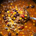 Crockpot Taco Rice Soup