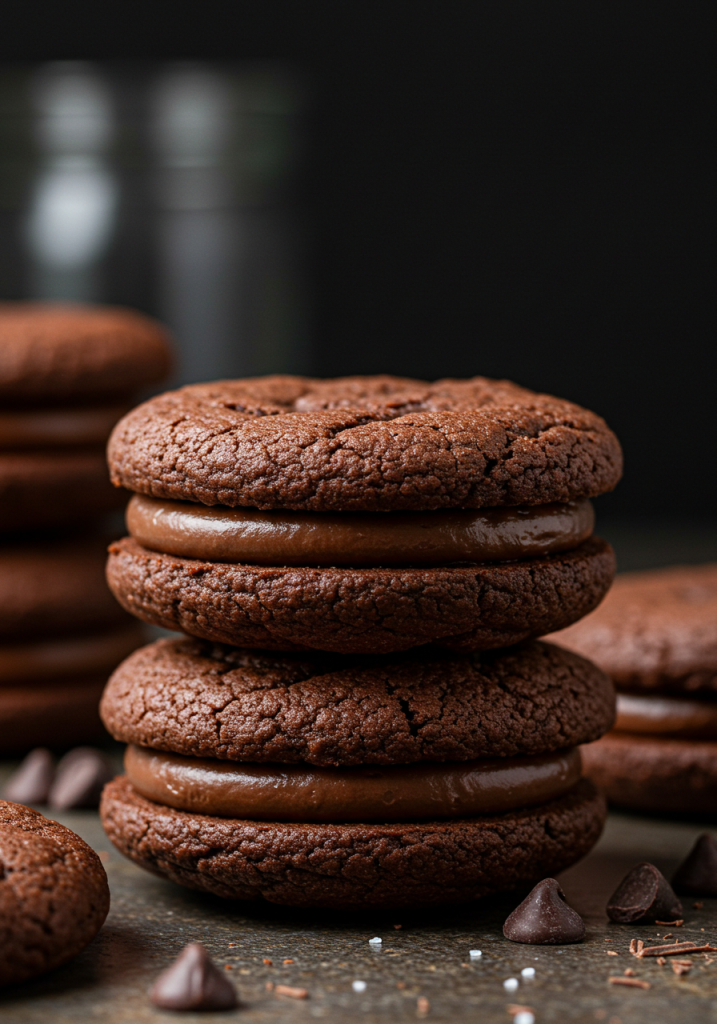 Double Chocolate Sandwich Cookies