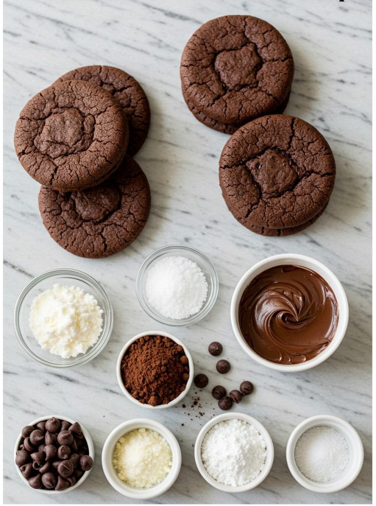 Double Chocolate Sandwich Cookies