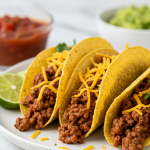 Crispy Baked Ground Beef Tacos