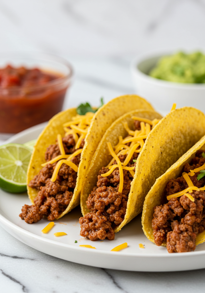 Crispy Baked Ground Beef Tacos