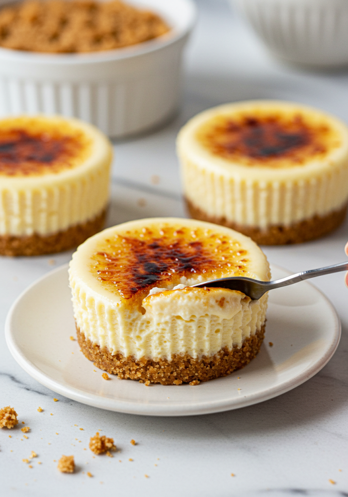 Mini Crème Brûlée Cheesecakes