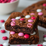 EASY Valentine's M&M's Brownies