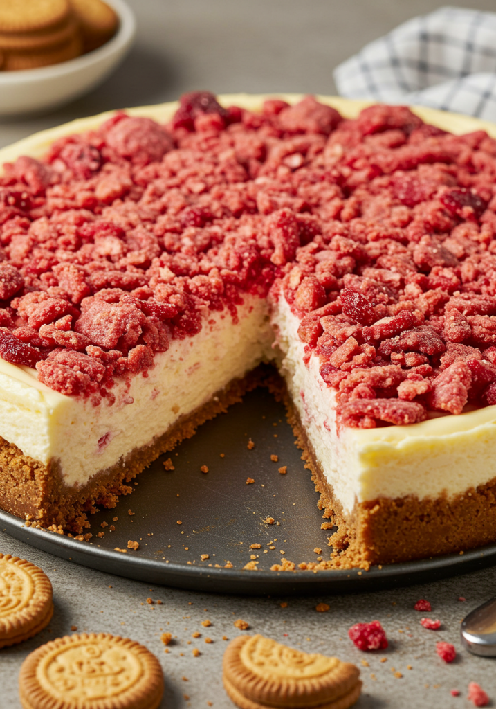 Strawberry Crunch Cheesecake