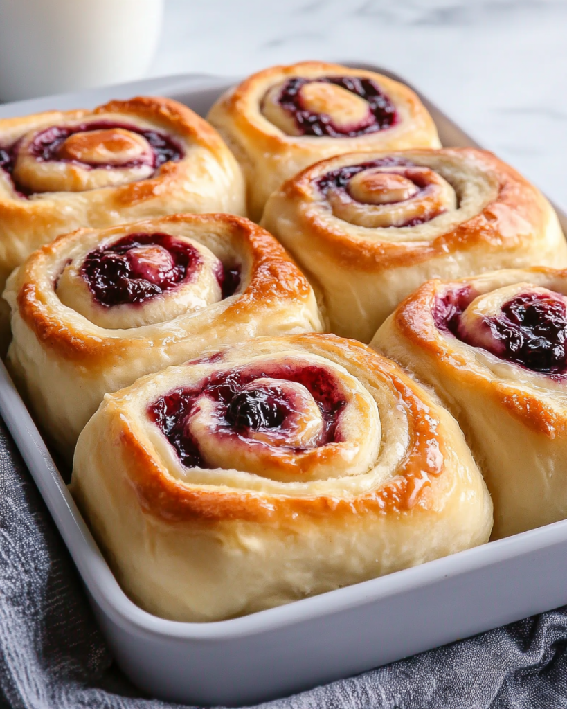 Blackberry Sweet Rolls with Cream Cheese