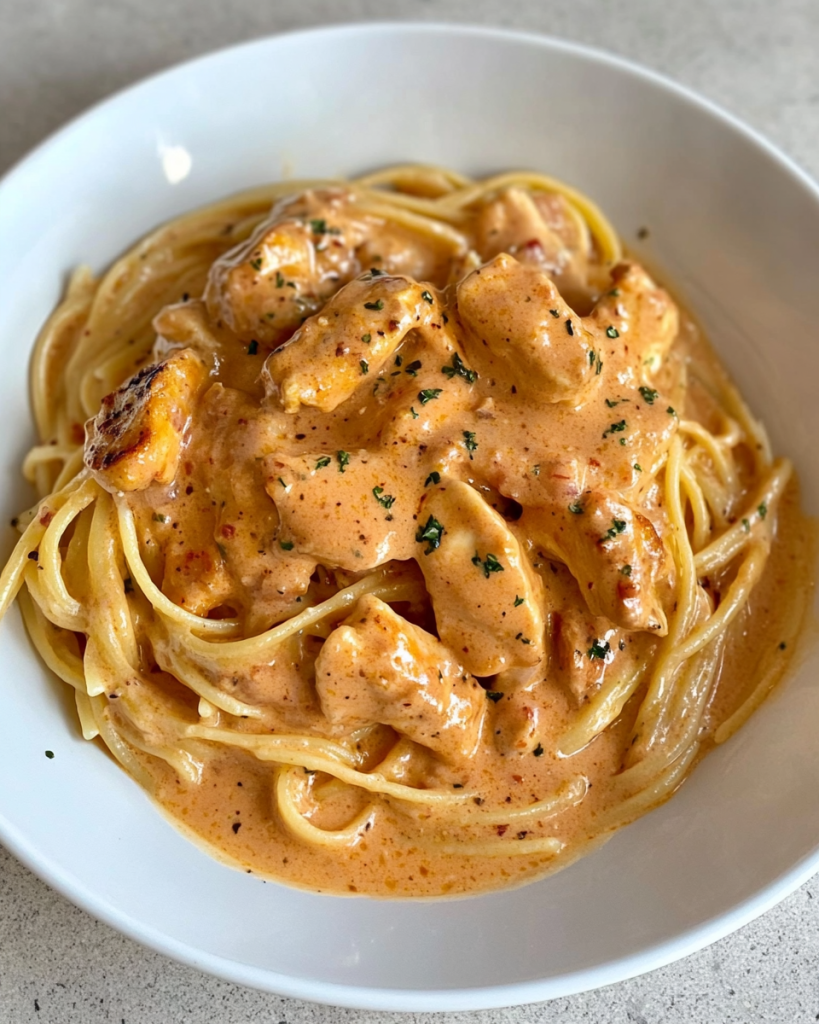 Creamy Cowboy Butter Chicken Linguine