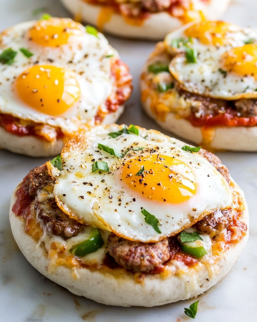 English Muffin Breakfast Pizza