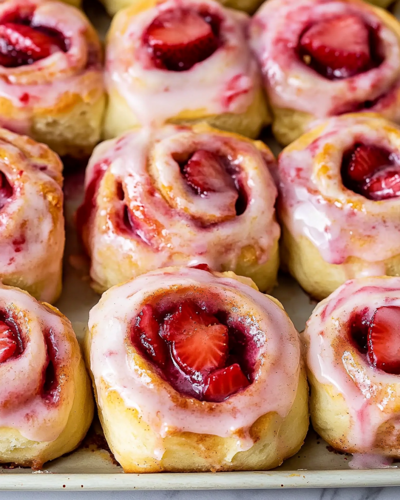 Strawberry Cinnamon Rolls