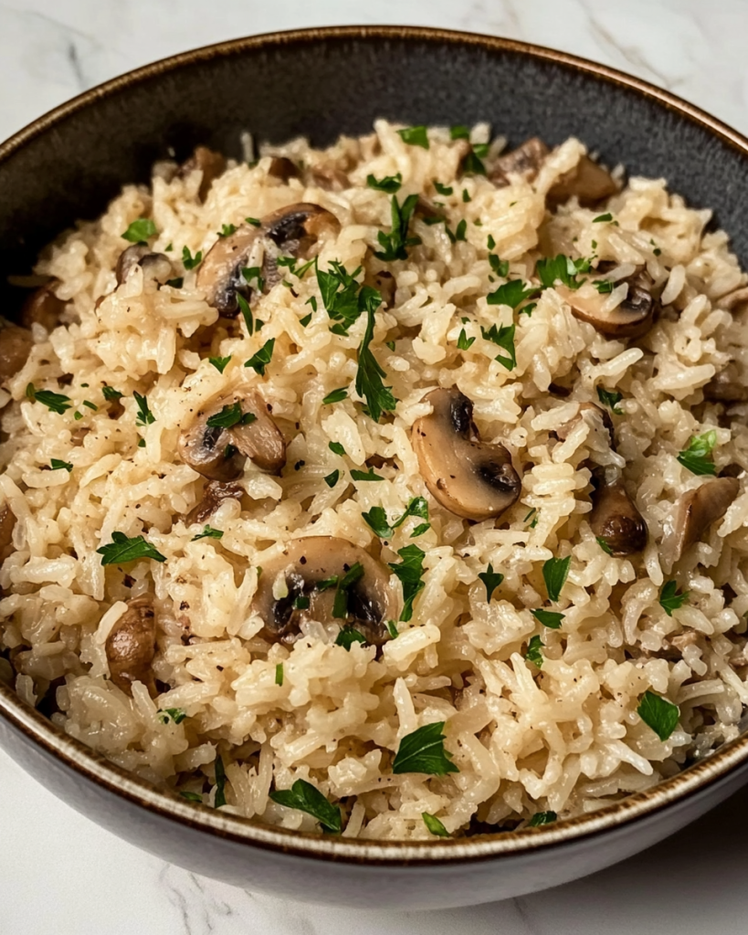 Garlic Butter & Mushroom Rice