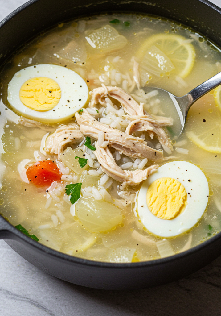 Greek Lemon Chicken Soup (Avgolemono)