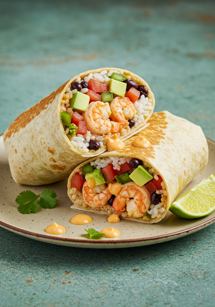 Old Bay Shrimp Burritos