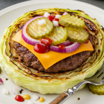 Baked Cabbage Nest Burgers