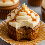 Salted Caramel Cream Cheese Cupcakes