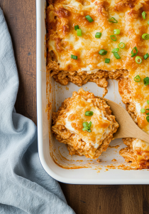 Buffalo Chicken Lasagna with a Ranch Twist