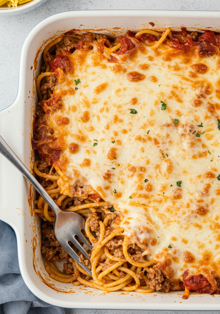 Easy Million-Dollar Spaghetti Casserole